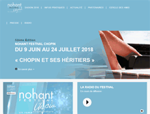 Tablet Screenshot of festivalnohant.com